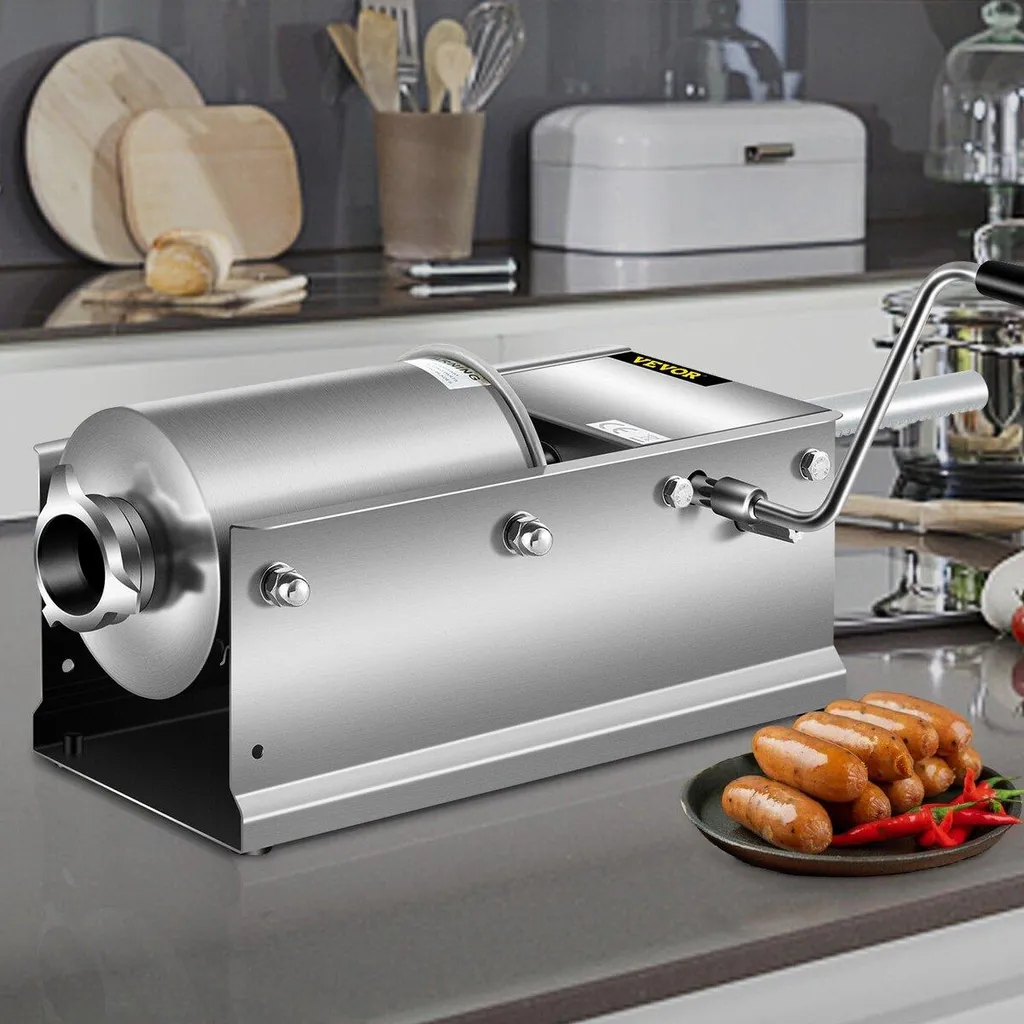 Machine à farcir les saucisses manuelle 3L Inox pour charcuterie - 8