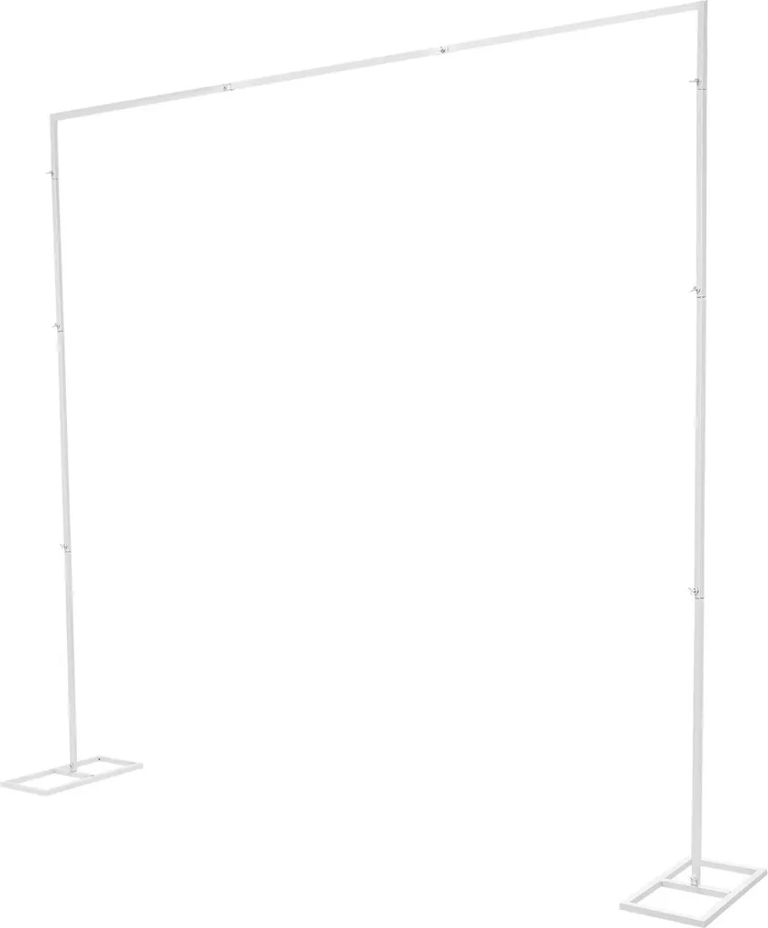 Supporto Fondale Matrimonio 2.4x2.4m - Telaio Bianco XL per Eventi