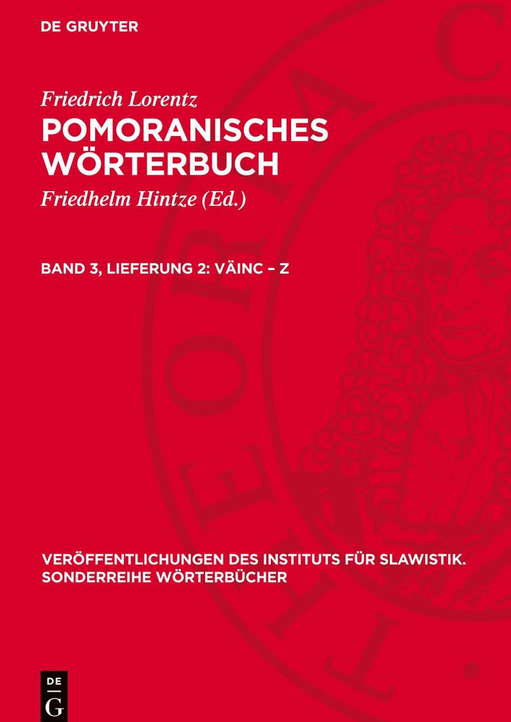 Pomoranisches Wörterbuch, Band 3, Lieferung 2, väinc - z