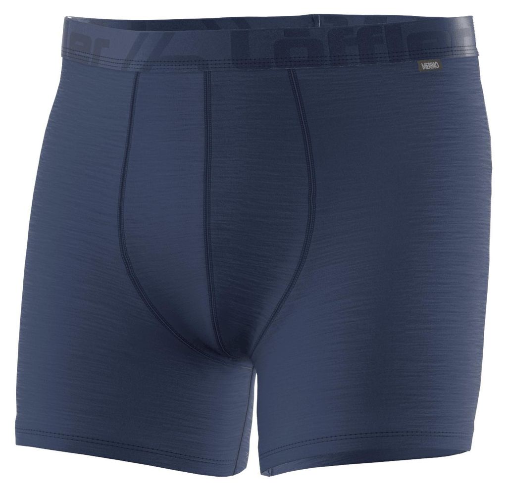 Löffler M BOXERSHORTS MERINO LIGHT DARK BLUE DARK BLUE 50