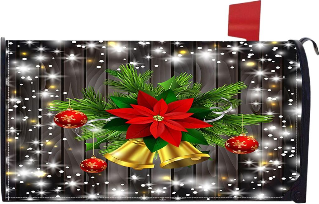 Magnetische Briefkastenabdeckung für den Winter, Standardgröße 18 x 21 Zoll, Briefkastenabdeckung mit Weihnachtsmotiv, Feiertagspost, Briefkaste...