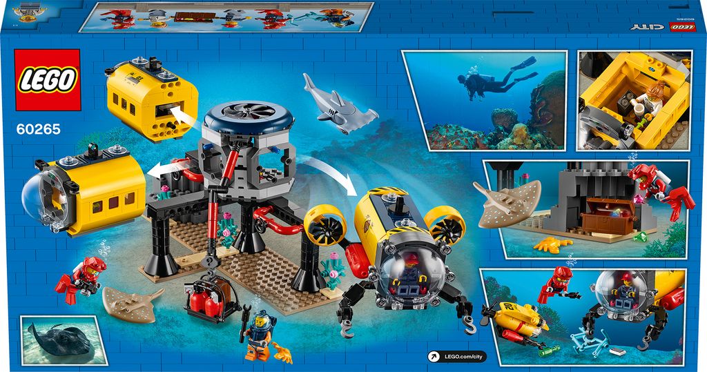 LEGO 60265 City Meeresforschungsbasis, U-Boot-Spielzeug mit Produktbild 9