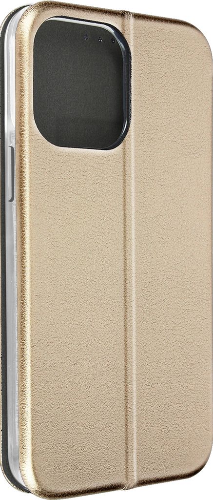 Hülle iPhone 14 Pro Max Kartenfach Video-Halterung Elegantes Design Gold