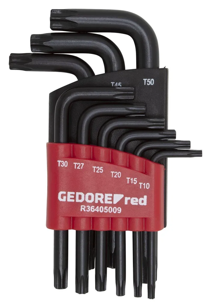 GEDORE red R36405009 Set di chiavi esagonali a L TX T10-50 9 pezzi, 3301354