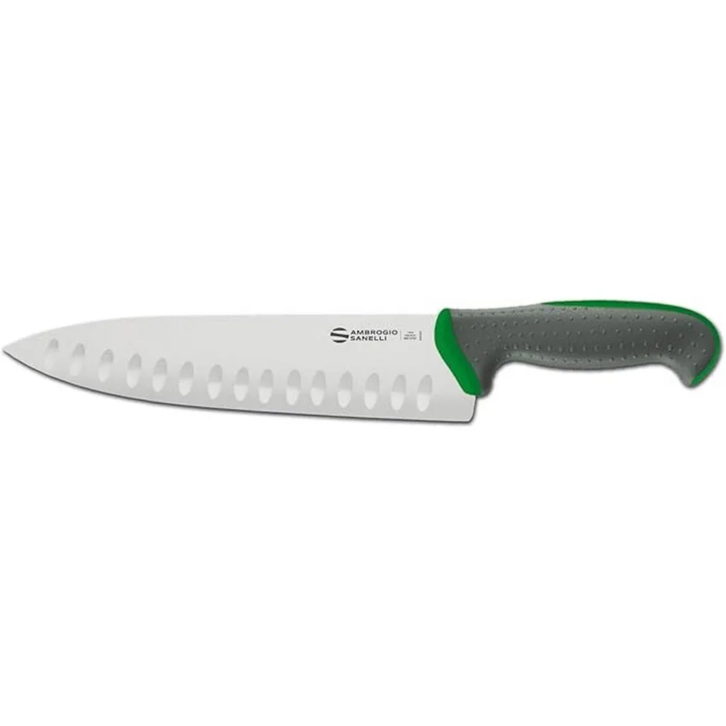 Coltello Sanelli Tecna 24cm Verde - Design Italiano e Lama Nitro-B