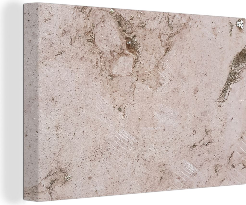 OneMillionCanvasses - Leinwandbilder - 140x90 cm, Marmor - Stein - Licht, Wandbilder Kunstdruck Wanddekoration - Foto auf Leinwand - Gemälde auf...