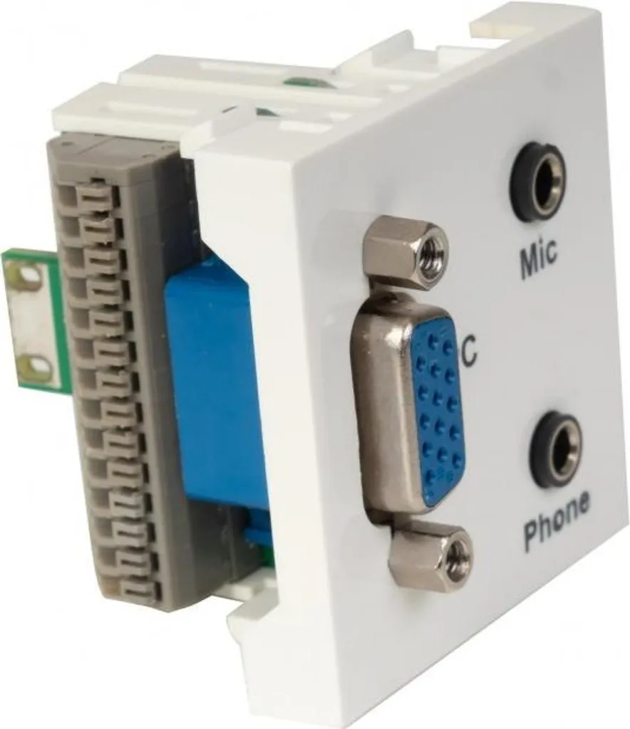 Panneau de connexion VGA-MIC et casque : fini les câbles emmêlés au bureau