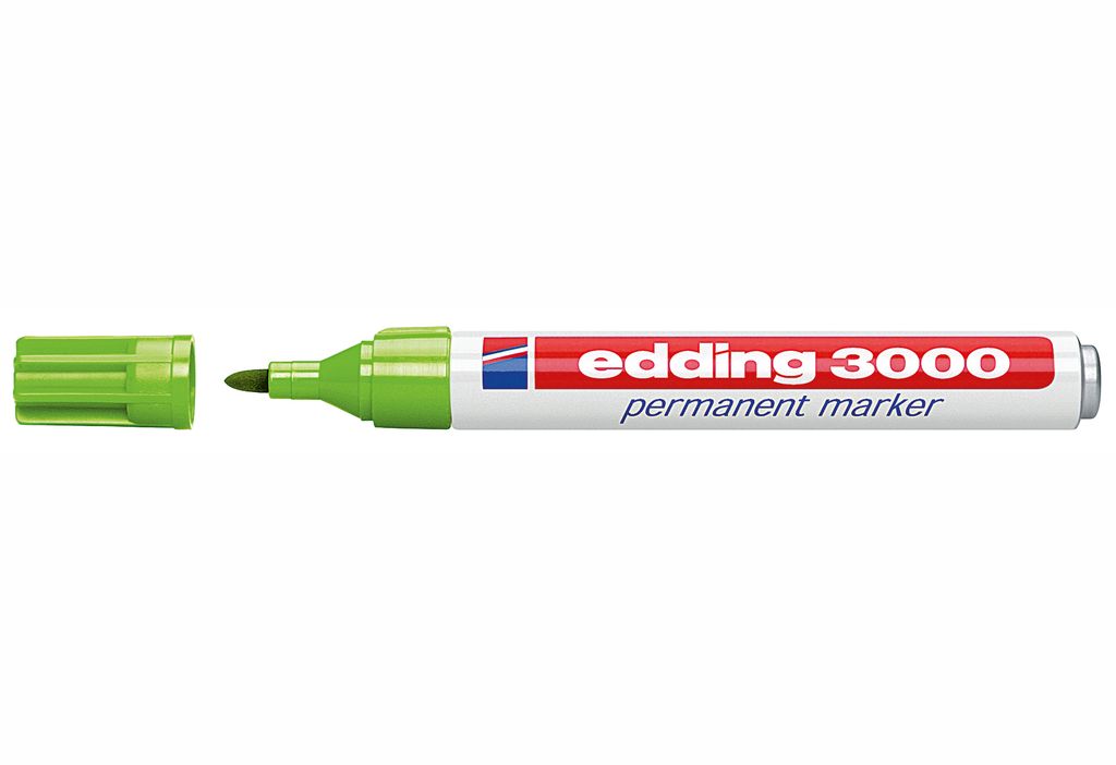 Edding 3000 Permanent Marker Light Green, Grün