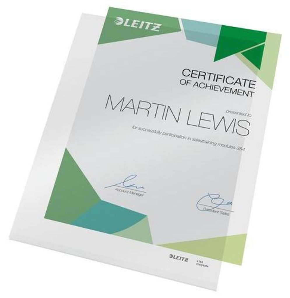Leitz 4153-00-03 Pochette transparente Super Premium, A4, Image du produit 