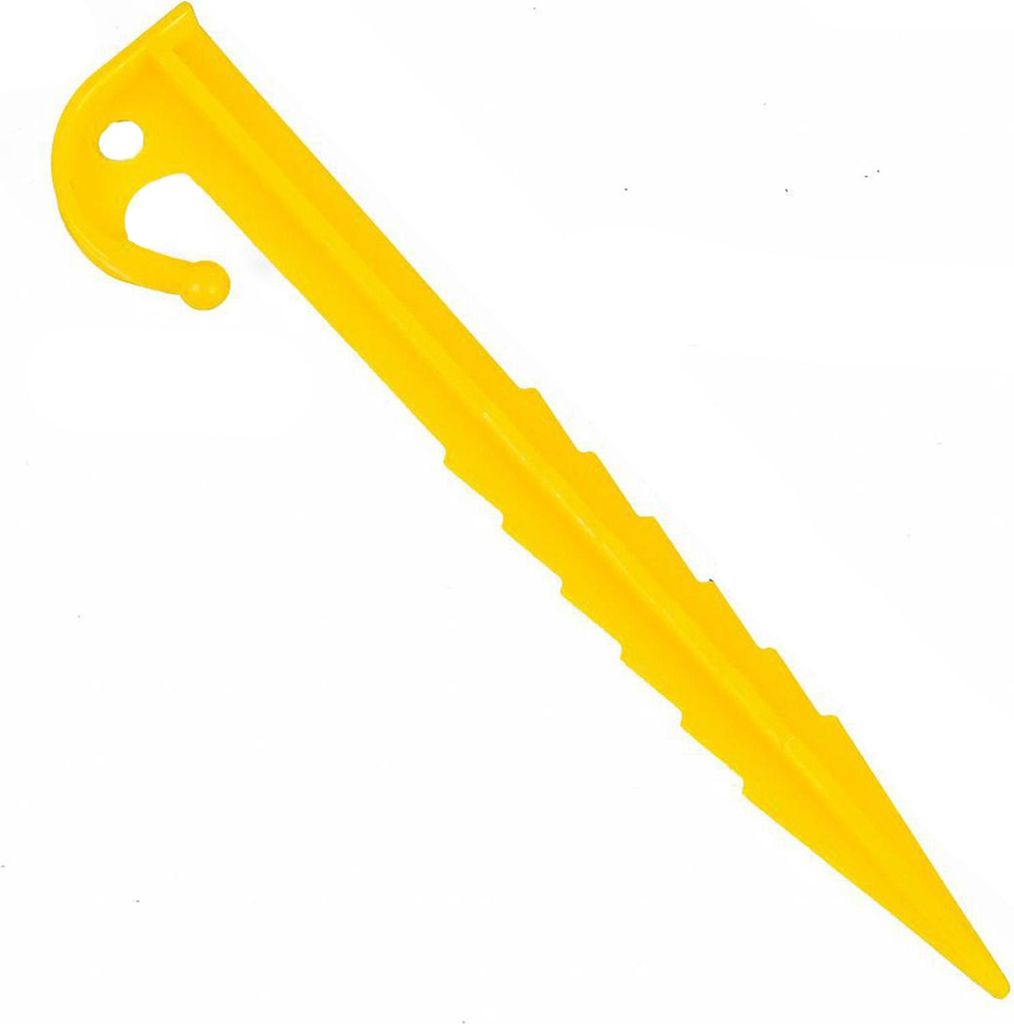 100 Stück Camping-Zeltpflock, robust, für Rasenmäher, Begrenzungsdraht, für den Außenbereich, Garten, Hof, Terrasse, Rasen, Plane, Baldachin, ...