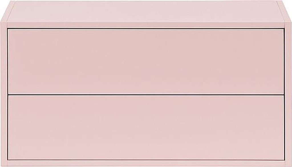 Leziter Boxie 2-Schubladen-Wandschrank 40x80x37 cm rosa
