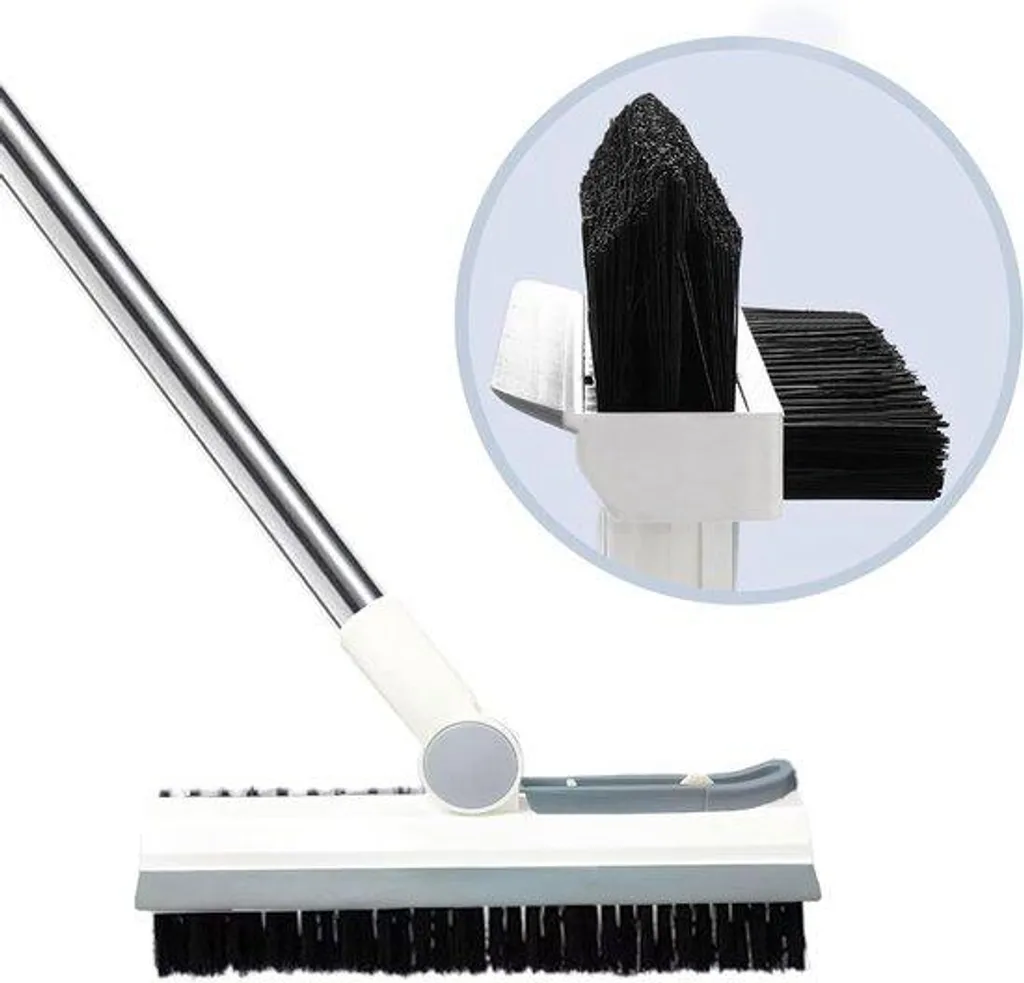 Brosse terrasse et garage 3-en-1 idéale pour carrelage et murs extérieurs