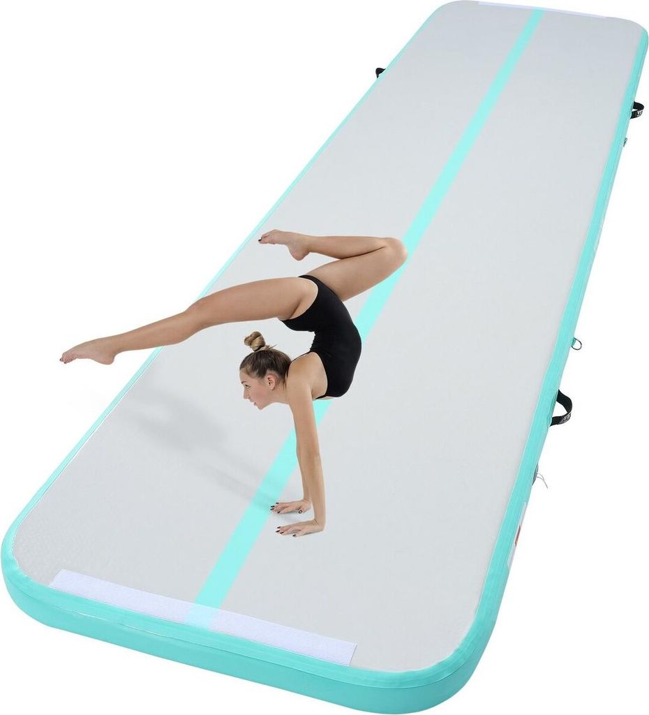 13FT Air Track aufblasbare Trainingsmatte für Turnen und Gymnastik mit Pumpe
