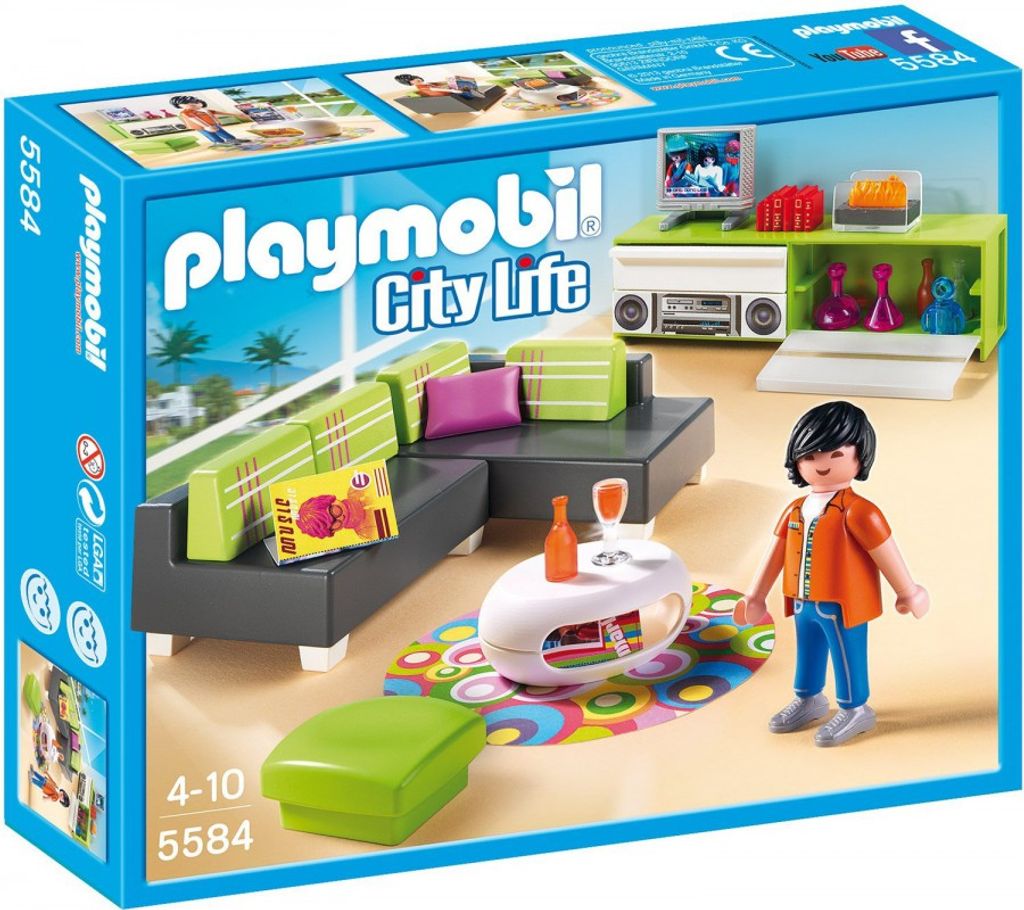 Playmobil 5584 City Life Wohnzimmer Modernes Wohnen Luxusvilla NEU & OVP 