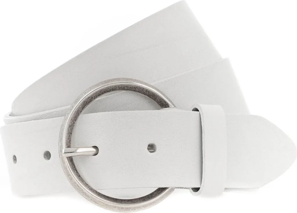 Vanzetti Cintura Bianco 35mm Full Leather W80 - Eleganza in Pelle