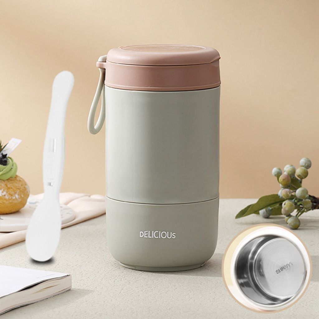 800 ml Müslibecher To Go, Lunchpot aus Edelstahl, Produktbild