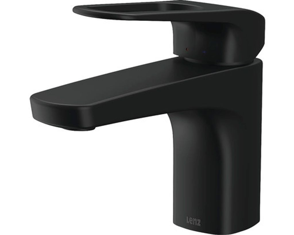 Lenz INOA Waschtischarmatur Schwarz matt mit ComfortZone Produktbild 