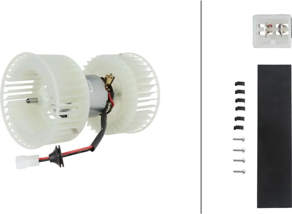 Ventilation cabine IVECO STRALIS : Ventilateur HELLA 24V 2 poles 264W