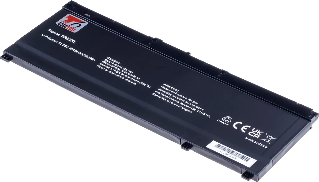 Batterie T6 Power pour HP Pavilion Gaming 17-cd0000 Li-Poly 11.55V 52.5Wh