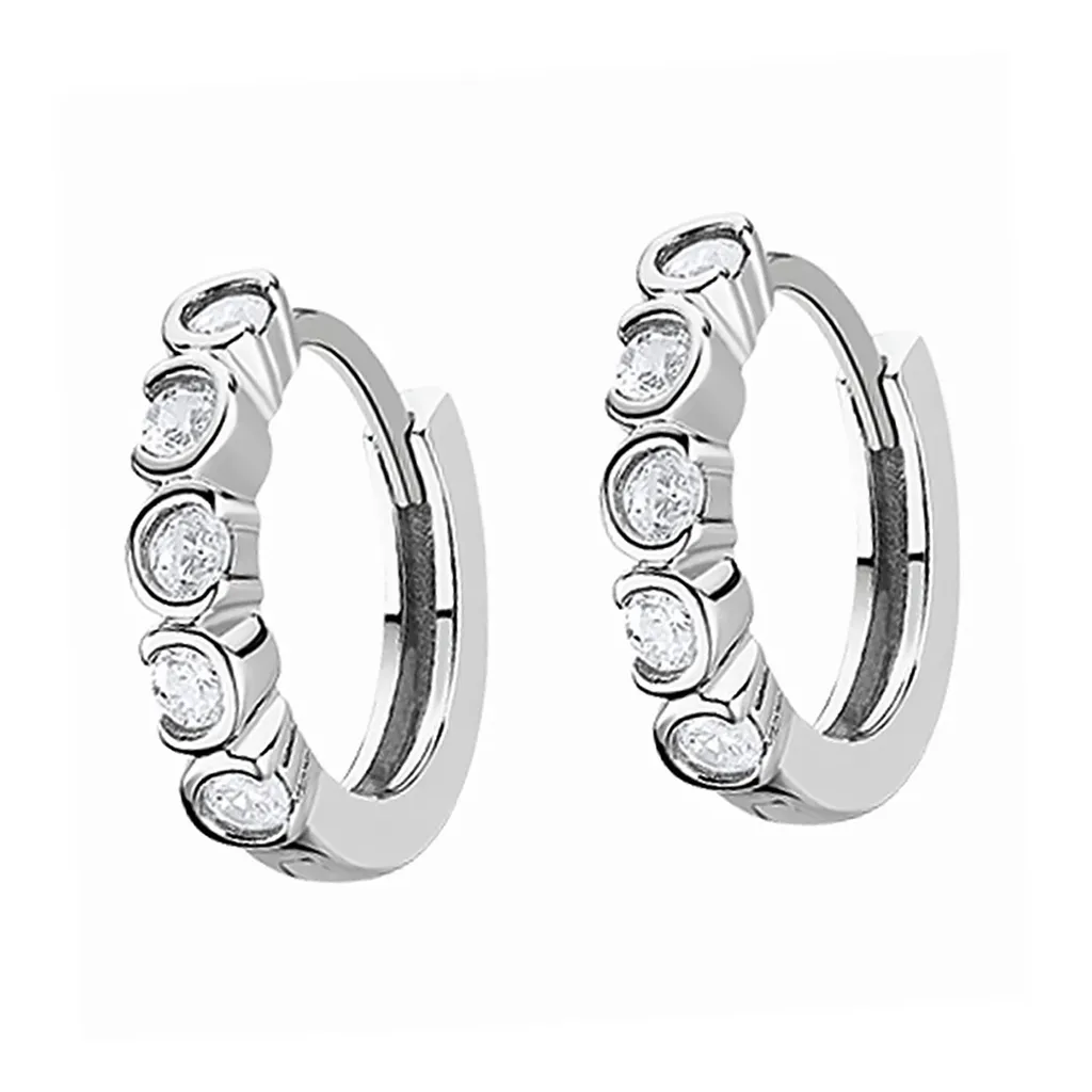 Créoles Argent 925 Anti-allergie et Brillantes Lotus Silver LP1785-4/1