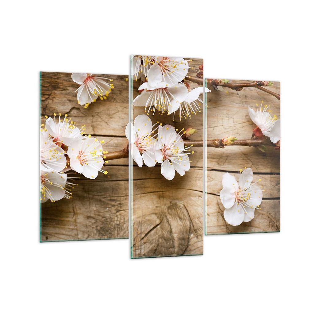 Bilder auf glas - Blume Stängel - 130x100cm - Glasbilder - Wandbilder - Kunstdruck - zum Aufhängen bereit - Wanddekoration aus Glas - Glas Bilder...