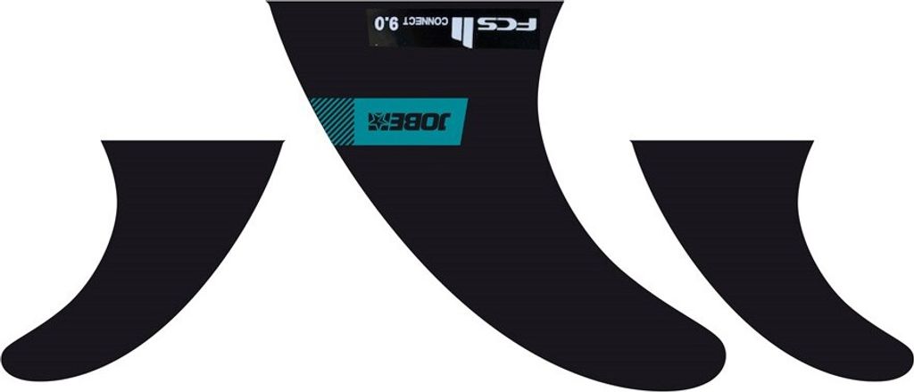 Jobe SUP Flosse 6 inch 3 Stück für 9,4 Bamboo SUP - Fin 6 inch 3 pcs Set Teal