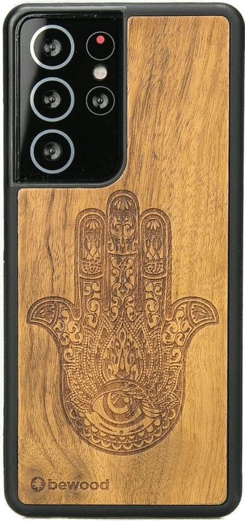 HAMSA IMBUIA Holzhülle für Samsung Galaxy S21 Ultra