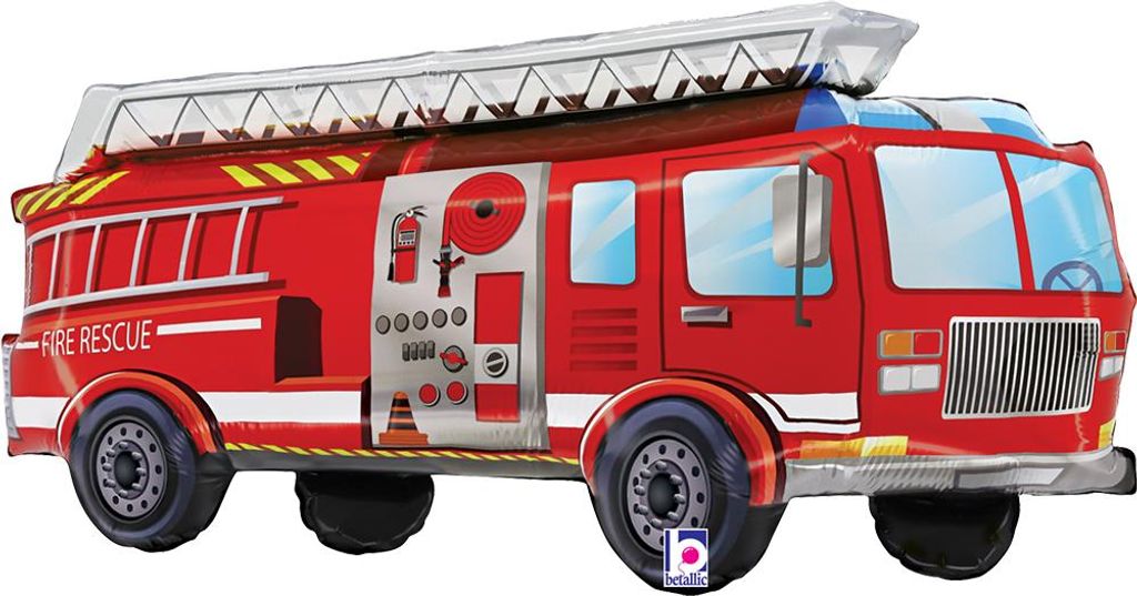 Shape Folienballon "Feuerwehrauto" | 86 cm Produktbild 