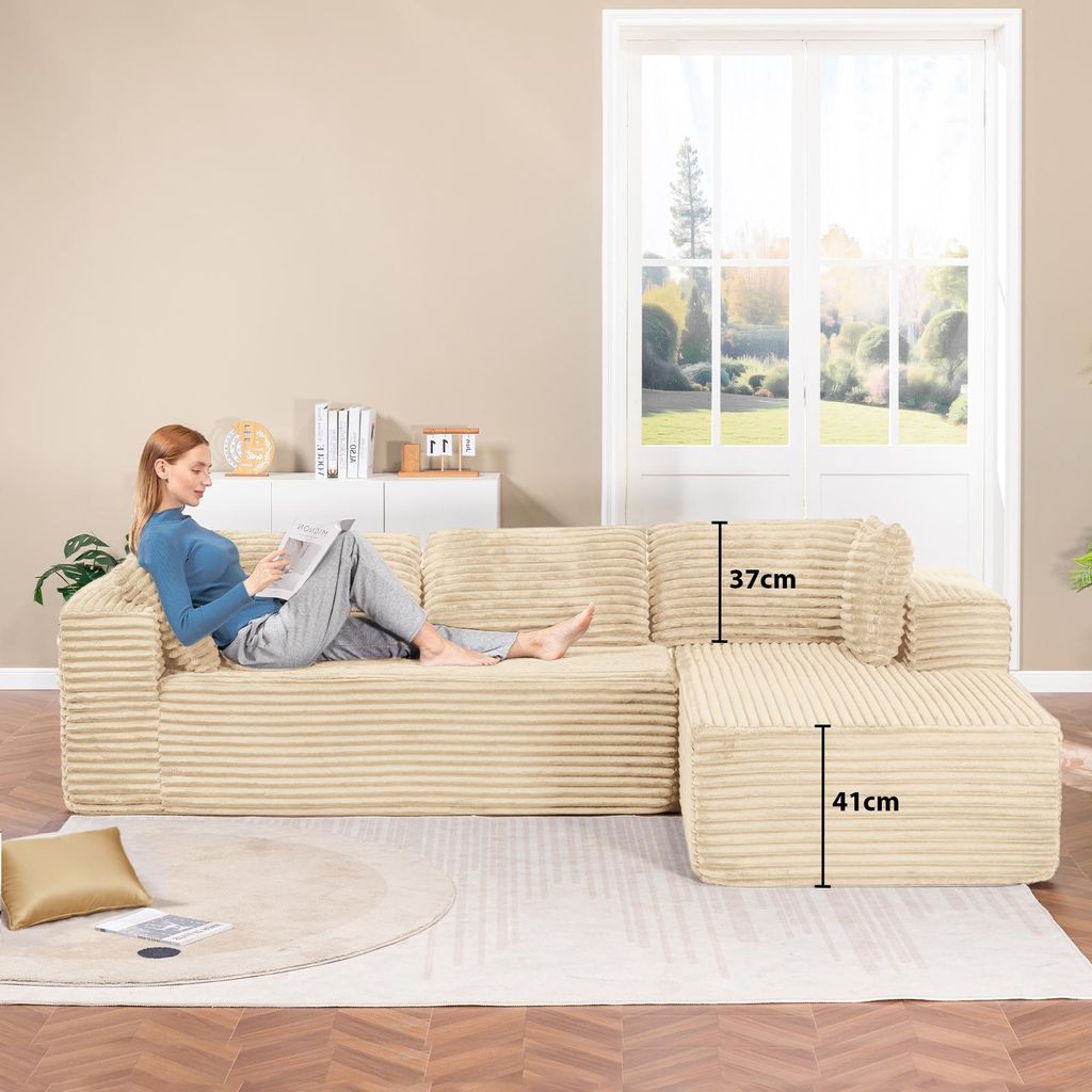 COMHOMASofa Big-Sofa, L-förmige Sofa, Couch Ecksofa