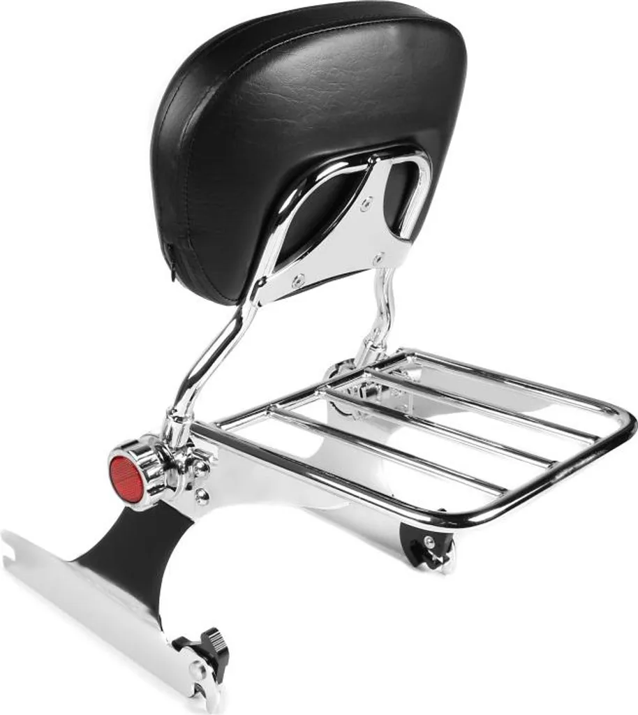 Sissybar Chrome avec Fixation Rack pour Harley Dyna Street Bob 2006-2008 - 3