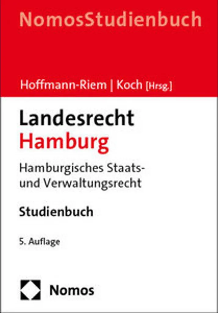 Droit de Hambourg Landesrecht Hamburg pour étudiants et avocats d'affaires