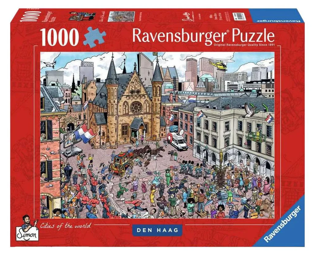 Puzzle 1000 pièces Ravensburger La Haye : Grand classique pour adultes