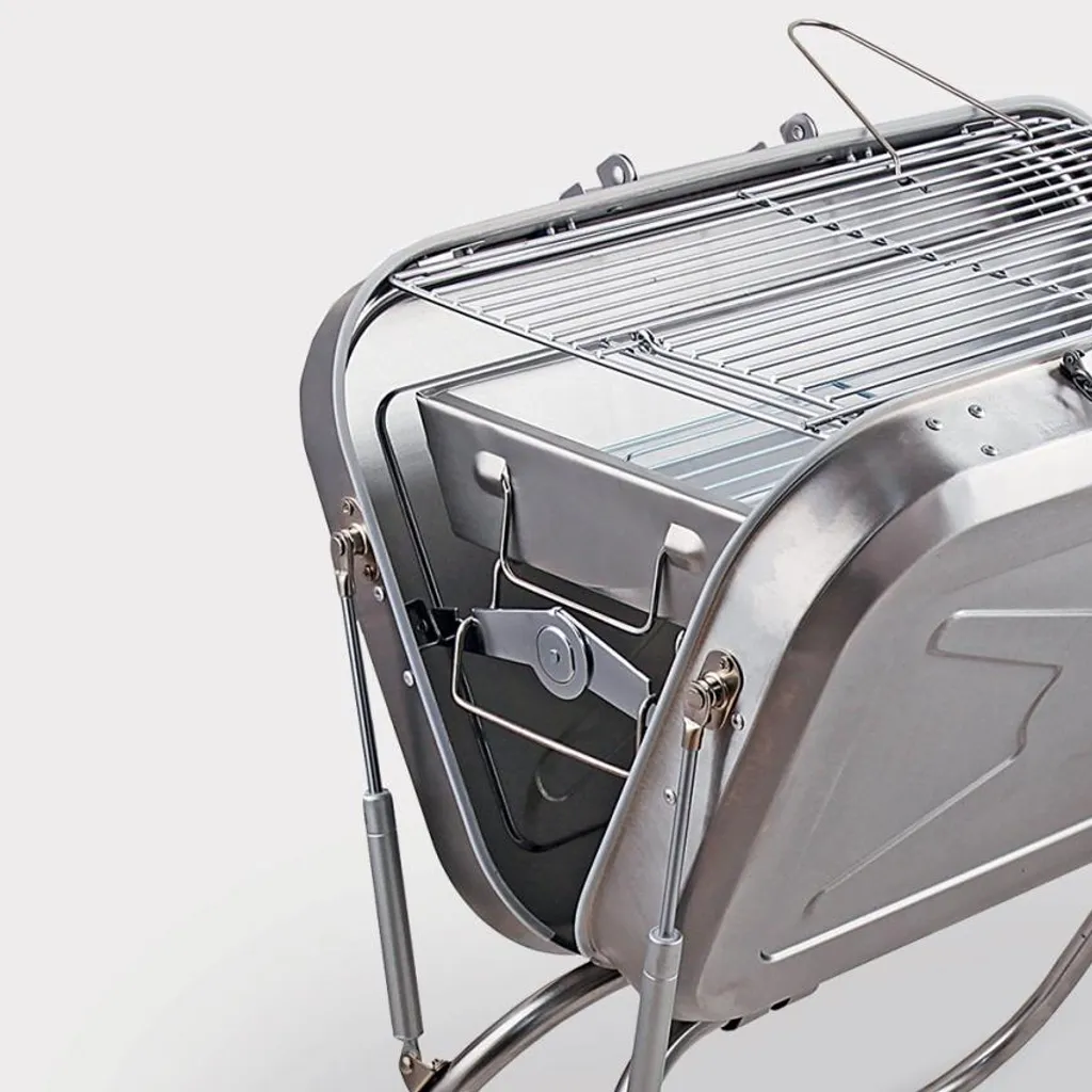 Petit Barbecue Valise Charbon Pliable Portable, Idéal Balcon Beech