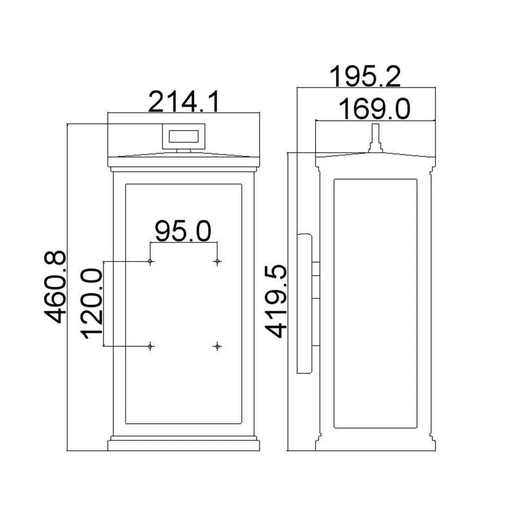 Applique d'extérieur Roscoe Feiss noire texturée culot E27 60W - 5