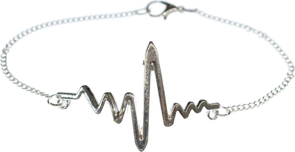 Lebenslinien Armband Miniblings Armkette Frequenz Herzschlag EKG Medizin Ärztin
