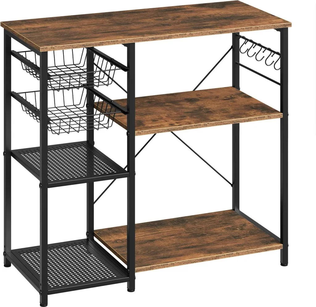 Dites Adieu au Désordre avec cette Étagère de Cuisine 90cm Freestanding