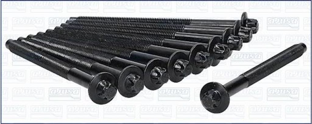 10x AJUSA 81034200 Zylinderkopfschraubensatz für OPEL Corsa F M11
