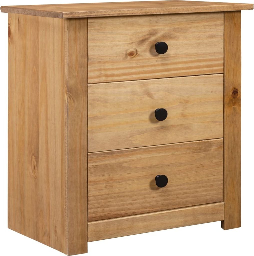 vidaXL Nachtschrank 46x40x57 cm Kiefernholz Panama - Nachttisch - Nachttische - Nachttischchen - Beistelltisch