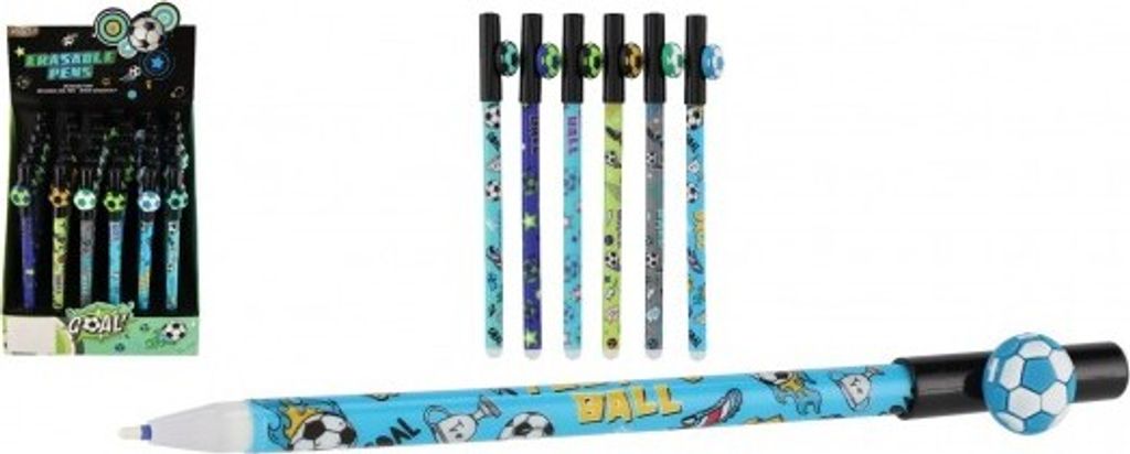 Bleistift/Gummifußball 16cm aus Kunststoff - Farbenmix