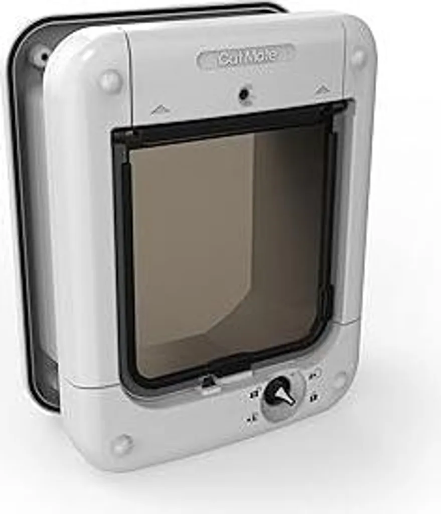 Gattaiola Cat Mate 360 Microchip Bianca | Installazione Parete e Vetro