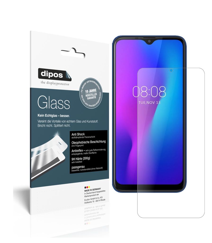 1x Schutzfolie für Ulefone Power 6 matt - Anti-Shock 9H Produktbild 
