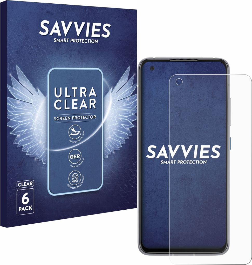 6x Für ASUS ZenFone 8 Schutzfolie Savvies Displayschutz Display Schutz Folie Klar Transparent