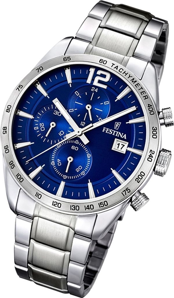 Festina Sport Herren Armbanduhr Chronograph Edelstahl Produktbild 