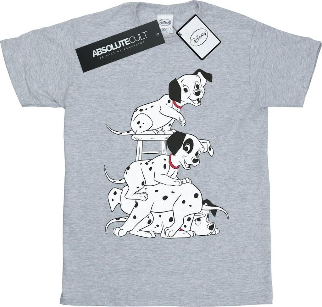 101 Dalmatians - T-Shirt für Mädchen BI1701 (128) (Grau)