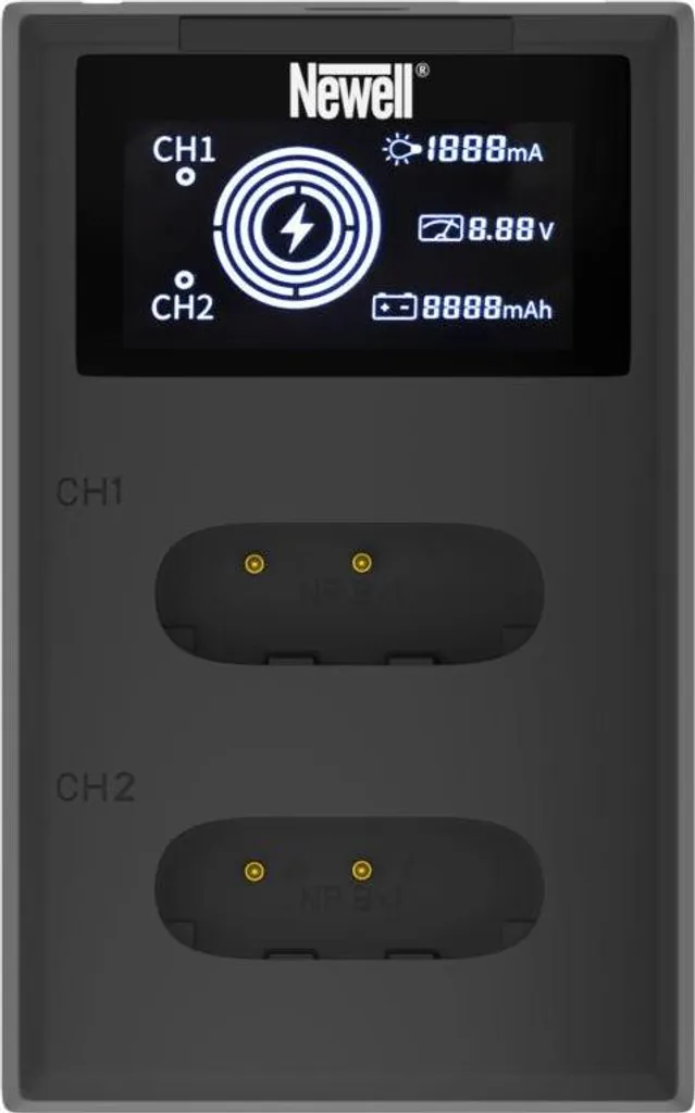 Chargeur Voyage USB-C pour 2 Batteries Sony NP-BX1 Newell FDL-USB-C Compact