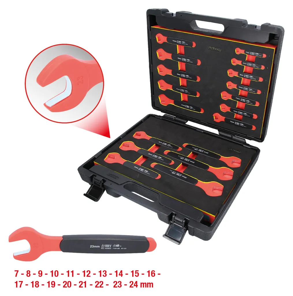 Assortiment de clés à fourche isolées VDE KS Tools pour électricien - 3