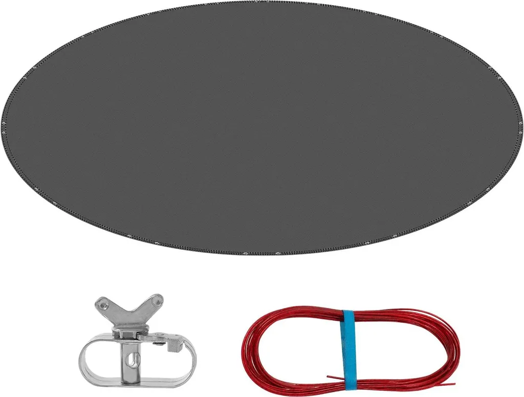 Telo Invernale Piscina Ø 420 cm PE 200 g/m² Alta Resistenza Grigio