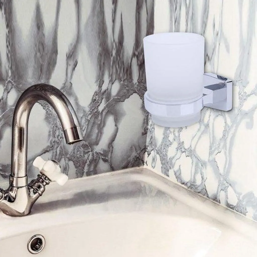 Porte-brosse à dents mural en acier inoxydable brossé - Accessoire Inox