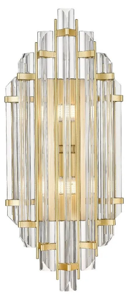 Applique ALEXANDRIA W0556-02A-V7V7 Zuma Line en métal chromé et verre