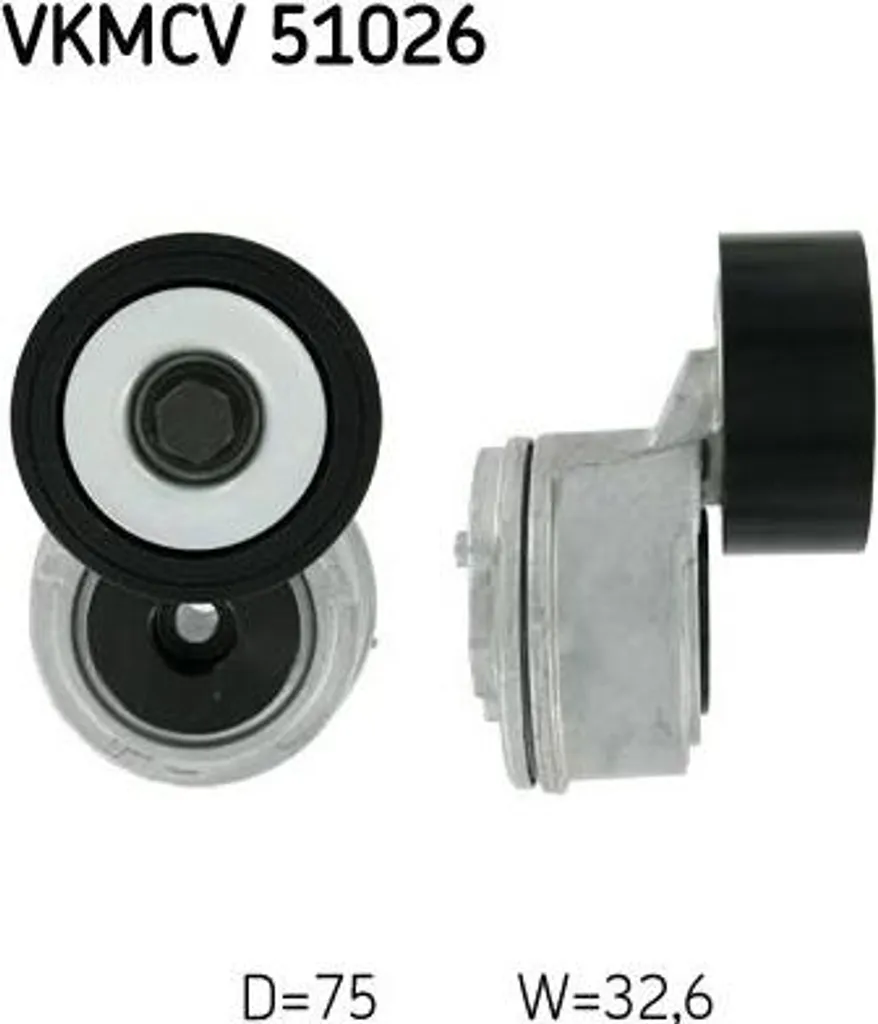 Rouleau Tendeur SKF VKMCV51026 Robuste pour Courroie Crantée Vario
